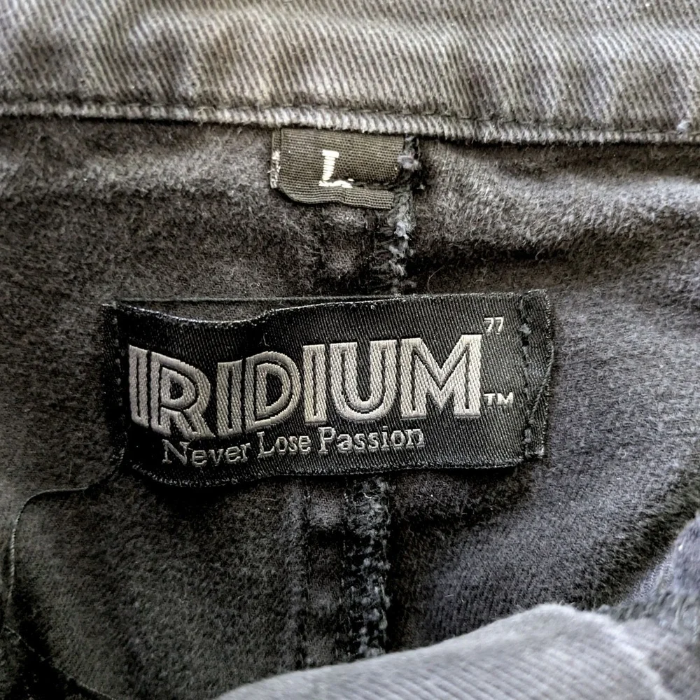 Iridium Mens Black Reflective Cargo Pants Techwear Streetwear Size L (34x31)